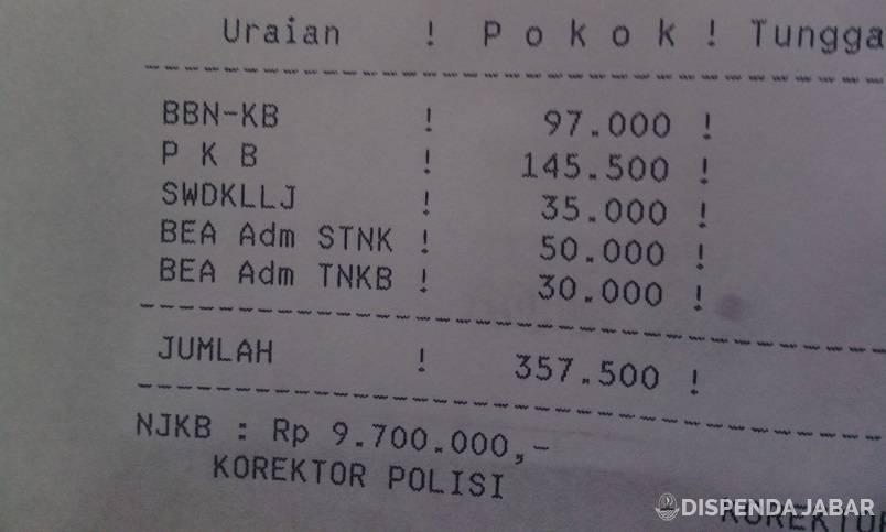 Bea Balik Nama Kendaraan Bermotor Gratis Jawa Barat 2016 ...