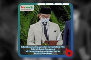 Gubernur Jabar Lantik 343 Pejabat Fungsional di Lingkungan Pemerintah Provinsi Jawa Barat
