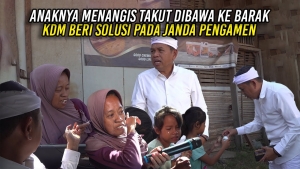 AN4KNYA MENANGIS TAKUT DIBAWA KE BARAK | KDM BERI SOLUSI INI PADA JANDA PENGAMEN 3 PUTRI