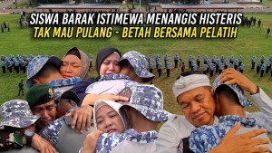 SISWA BARAK ISTIMEWA MENANGIS TAK MAU PULANG | BETAH BERSAMA PELATIH DI YONIF PARA RAIDER 328