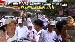 PULUHAN PELAJAR NONGKRONG MEROKOK DI WARUNG – BERMOTOR TANPA HELM | INI TINDAKAN KDM