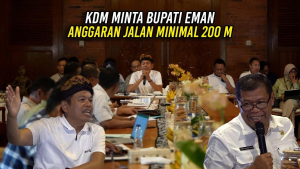 KDM MINTA BUPATI EMAN -ANGGARAN JALAN MINIMAL 200 M