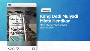 Kang Dedi Minta Hentikan Menggalang Dana Di Tengah Jalan