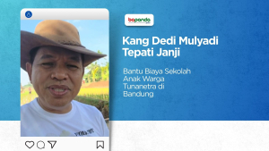Kang Dedi Mulyadi Tepati Janji Bantu Biaya Sekolah Anak Warga Tunanetra di Bandung