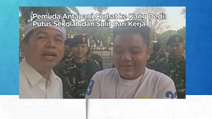 Pemuda Antapani Curhat ke Kang Dedi: Putus Sekolah dan Sulit Cari Kerja