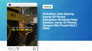 Perbaikan Jalan Bojong Soang–SP Munjul Mulai Berjalan, Serap 32 Pekerja dengan Nilai Proyek Rp5,7 Miliar