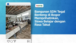 Bangunan SDN Tegal Benteng di Bogor Memprihatinkan, Siswa Belajar dengan Rasa Takut