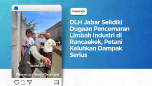 DLH Jabar Selidiki Dugaan Pencemaran Limbah Industri di Rancaekek, Petani Keluhkan Dampak Serius
