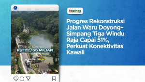 Progres Rekonstruksi Jalan Waru Doyong–Simpang Tiga Windu Raja Capai 51%, Perkuat Konektivitas Kawali