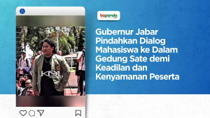 Gubernur Jabar Pindahkan Dialog Mahasiswa ke Dalam Gedung Sate demi Keadilan dan Kenyamanan Peserta