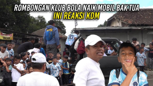 INI REAKSI KDM SAAT LIHAT ROMBONGAN KLUB SEPAK BOLA REMAJA NAIK MOBIL BAK TUA