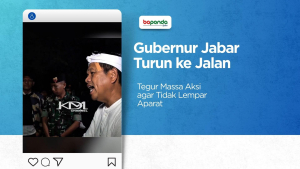 Gubernur Jabar Turun ke Jalan, Tegur Massa Aksi agar Tidak Lempar Aparat