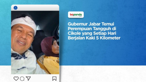 Gubernur Jabar Temui Perempuan Tangguh di Cikole yang Setiap Hari Berjalan Kaki 5 Kilometer