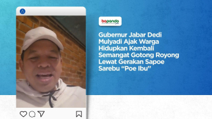 Gubernur Jabar Dedi Mulyadi Ajak Warga Hidupkan Kembali Semangat Gotong Royong Lewat Gerakan Sapoe Sarebu “Poe Ibu”