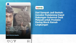 Dari Sampah Jadi Berkah: Inovator Padalarang Dapat Dukungan Gubernur Dedi Mulyadi untuk Produksi Paving Block Ramah Lingkungan