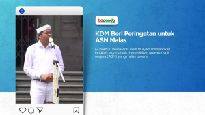 KDM Beri Peringatan untuk ASN Malas