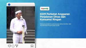 KDM Perketat Anggaran Perjalanan Dinas dan Konsumsi Ringan