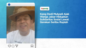 Kang Dedi Mulyadi Ajak Warga Jabar Hidupkan Solidaritas Sosial Lewat Gerakan Seribu Rupiah