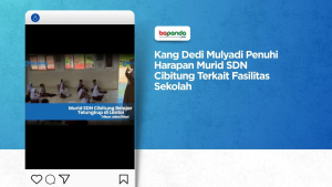 Kang Dedi Mulyadi Penuhi Harapan Murid SDN Cibitung Terkait Fasilitas Sekolah