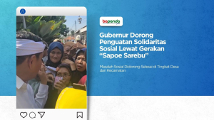 Gubernur Dorong Penguatan Solidaritas Sosial Lewat Gerakan “Sapoe Sarebu”