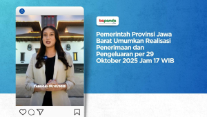 Pemerintah Provinsi Jawa Barat Umumkan Realisasi Penerimaan dan Pengeluaran per 29 Oktober 2025