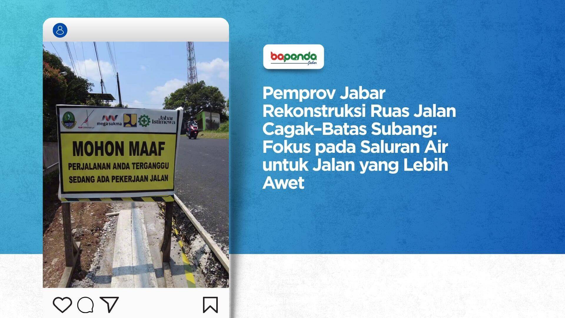 Pemprov Jabar Rekonstruksi Ruas Jalan Cagak–Batas Subang: Fokus pada Saluran Air untuk Jalan yang Lebih Awet