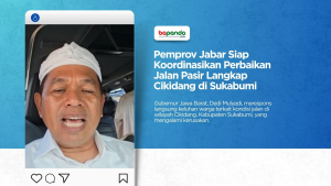 Pemprov Jabar Siap Koordinasikan Perbaikan Jalan Pasir Langkap Cikidang Kabupaten Sukabumi