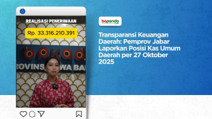 Transparansi Keuangan Daerah: Pemprov Jabar Laporkan Posisi Kas Umum Daerah per 27 Oktober 2025