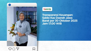 Transparansi Keuangan: Saldo Kas Daerah Jawa Barat per 30 Oktober 2025 Sore