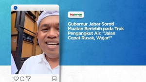 Gubernur Jabar Soroti Muatan Berlebih pada Truk Pengangkut Air: “Jalan Cepat Rusak, Wajar!”