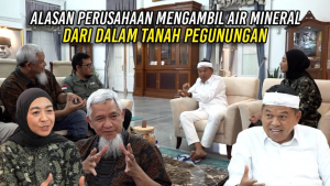 INI ALASAN PERUSAHAAN – MENGAMBIL SUMBER AIR MINERAL NGEBOR DARI DALAM TANAH PEGUNUNGAN