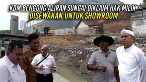 KDM BENGONG SAAT ALIRAN SUNGAI DIKLAIM HAK MILIK DAN DISEWAKAN UNTUK SHOWROOM