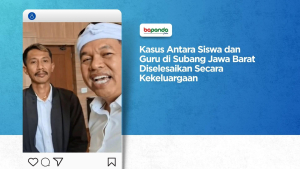Kasus Antara Siswa dan Guru di Subang Jawa Barat Diselesaikan Secara Kekeluargaan