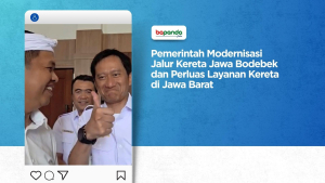 Pemerintah Modernisasi Jalur Kereta Jawa Bodebek dan Perluas Layanan Kereta di Jawa Barat