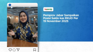 Pemprov Jabar Sampaikan Posisi Saldo kas RKUD Per 19 November 2025