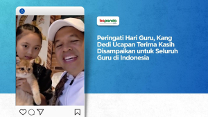 Peringati Hari Guru, Kang Dedi Ucapan Terima Kasih Disampaikan untuk Seluruh Guru di Indonesia
