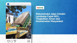 Rekonstruksi Jalan Cimahi–Lembang Capai 56%, Tingkatkan Akses dan Keselamatan Masyarakat