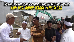 Sungai Makin Lebar – Pagar Tinggi Menjulang Tetap Dibongkar | KDM Beri Bonus Warga Yang Sadar