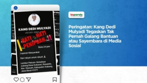 Peringatan: Dedi Mulyadi Tegaskan Tak Pernah Galang Bantuan atau Sayembara di Media Sosial