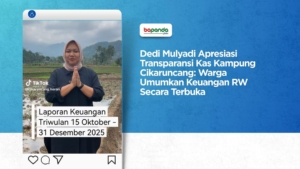 Dedi Mulyadi Apresiasi Transparansi Kas Kampung Cikaruncang: Warga Umumkan Keuangan RW Secara Terbuka