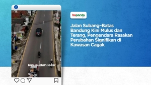 Jalan Subang–Batas Bandung Kini Mulus dan Terang, Pengendara Rasakan Perubahan Signifikan di Kawasan Cagak