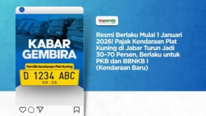 Resmi Berlaku Mulai 1 Januari 2026! Pajak Kendaraan Plat Kuning di Jabar Turun Jadi 30–70 Persen, Berlaku untuk PKB dan BBNKB I (Kendaraan Baru)