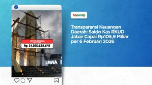 Transparansi Keuangan Daerah: Saldo Kas RKUD Jabar Capai Rp105,9 Miliar per 6 Februari 2026