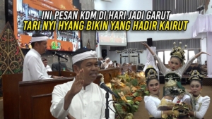 HUT Ke-213 Garut, KDM Soroti Tata Ruang dan Usulkan Arsitektur Berbasis Bambu