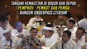 Atasi Kemacetan dan Banjir, Pemprov Jabar dan Pemda Bogor-Depok Sepakati Pembangunan Underpass Citayam