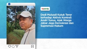 Dedi Mulyadi Kutuk Teror terhadap Aktivis KontraS Andri Yunus, Ajak Warga Jabar Jaga Demokrasi dan Supremasi Hukum