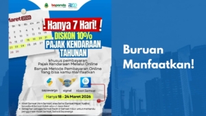 Resmi! Diskon Pajak Kendaraan 10% di Jawa Barat 18–24 Maret 2026, Ini Syarat, Cara Bayar, dan Ketentuannya