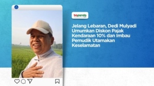 Jelang Lebaran, Dedi Mulyadi Umumkan Diskon Pajak Kendaraan 10% dan Imbau Pemudik Utamakan Keselamatan