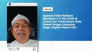 Agenda Kirab Mahkota Binokasih 3–4 Mei 2026 di Ciamis dan Tasikmalaya: Rute Kawali hingga Kampung Naga, Digelar Malam Hari