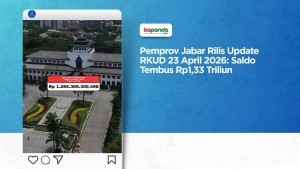 Pemprov Jabar Rilis Update RKUD 23 April 2026: Saldo Tembus Rp1,33 Triliun